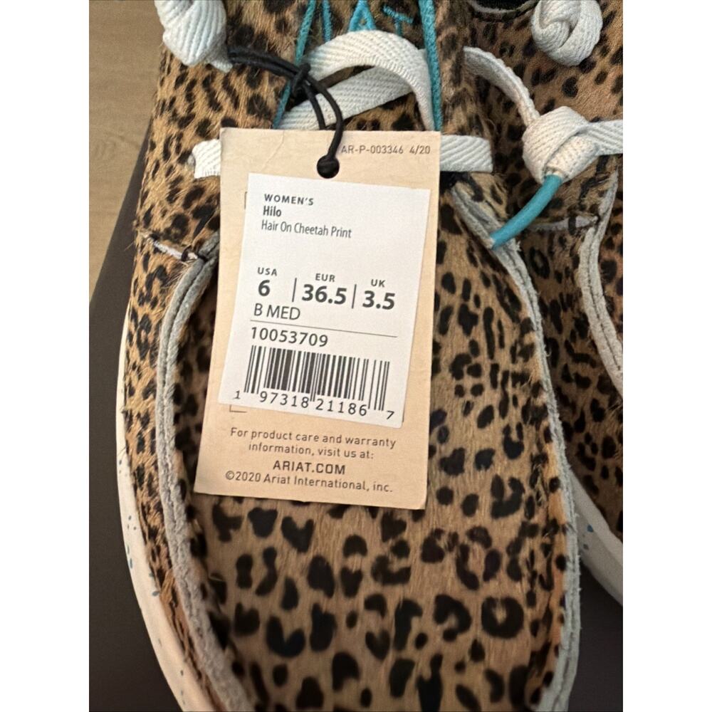 Ariat Hilo Womens 6 Hair On Cheetah Print Casual Sneaker 10053709 - Picture 7 of 11